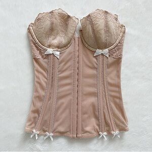 LA SENZA | Blush pink corset with bow detailing